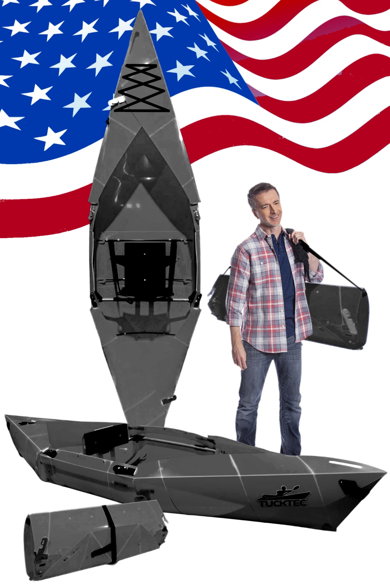 Folding Kayak | Pro Hard-Shell | 2-minute Set-up | Foldable, Portable Kayak