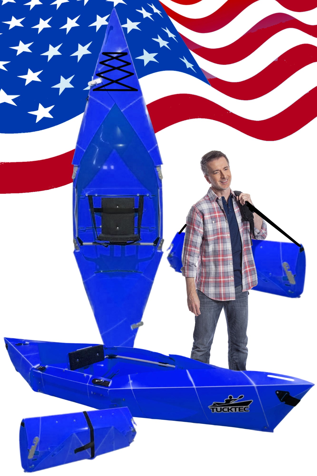 Folding Kayak | Pro Hard-Shell | 2-minute Set-up | Foldable, Portable Kayak