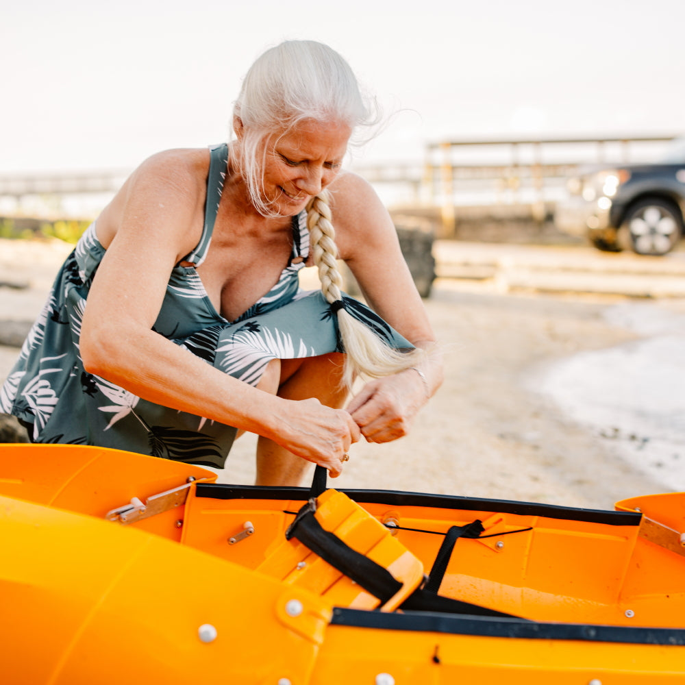 Folding Kayak | Pro Hard-Shell | 2-minute Set-up | Foldable, Portable Kayak