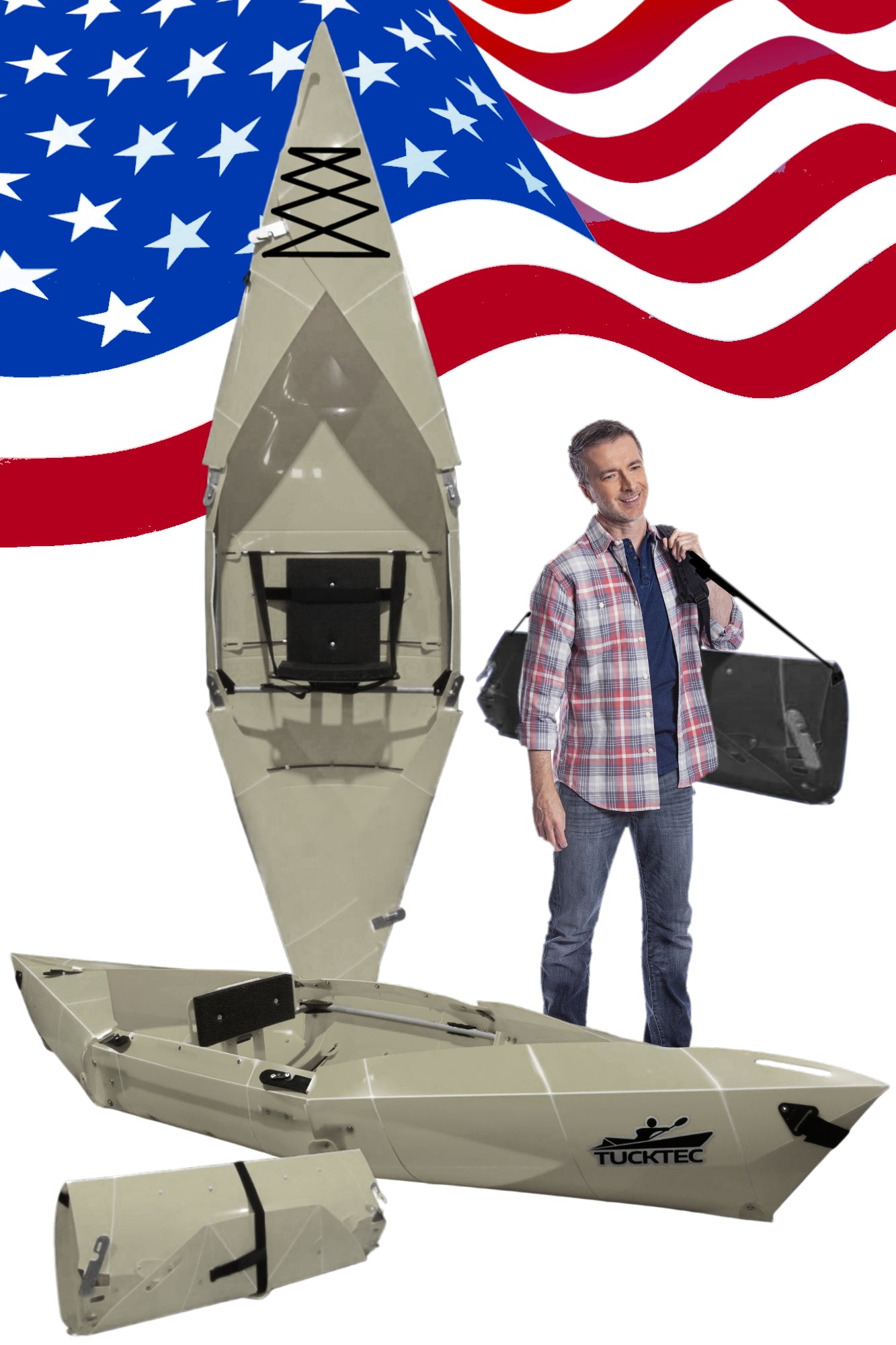 Folding Kayak | Pro Hard-Shell | 2-minute Set-up | Foldable, Portable Kayak