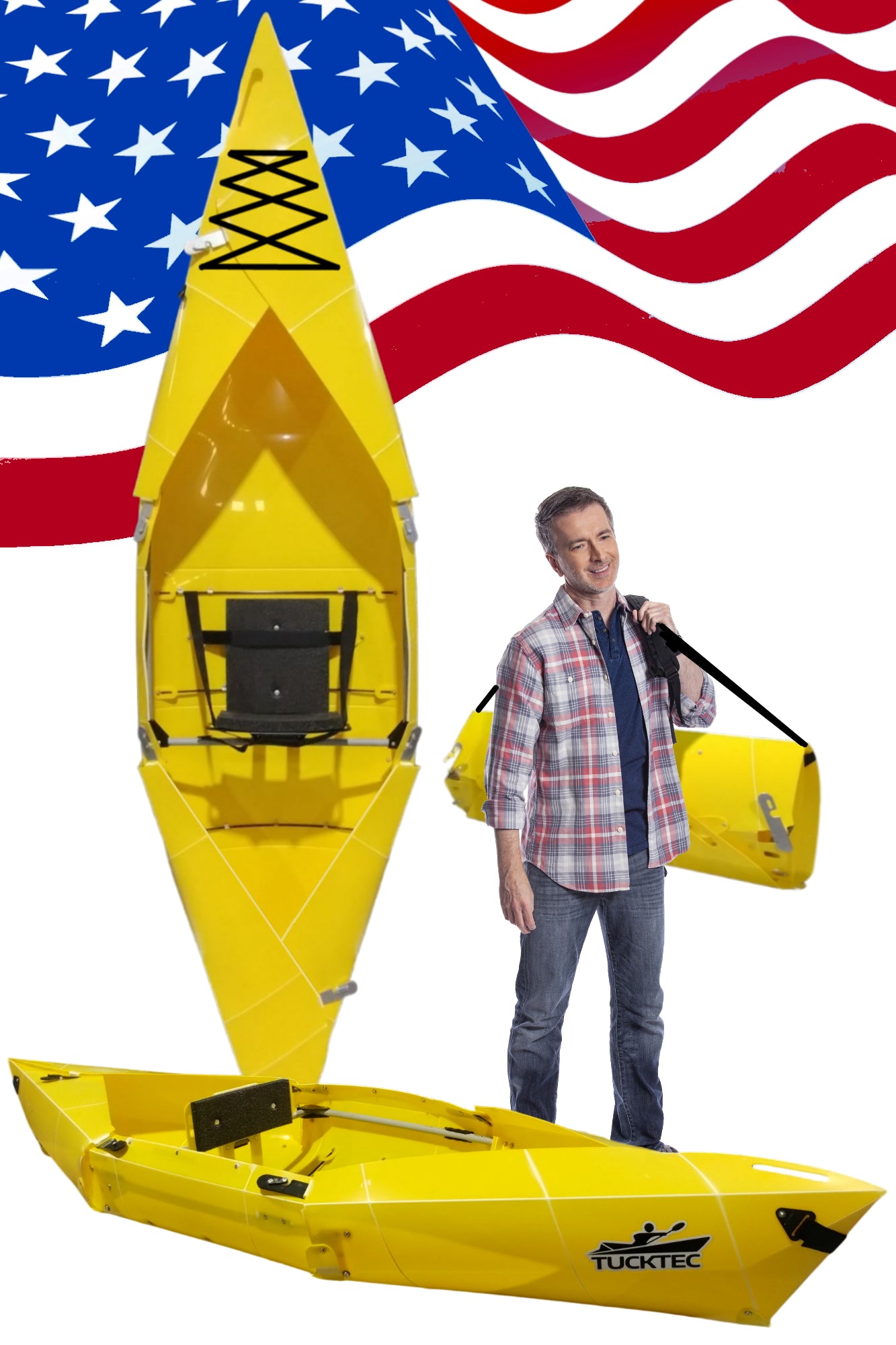 Folding Kayak | Pro Hard-Shell | 2-minute Set-up | Foldable, Portable Kayak