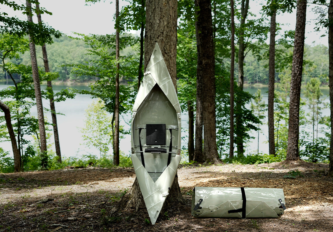 Tucktec Jr. 8 foot Foldable Kayak | Origami - 2 minute assembly | Folding Portable Kayak