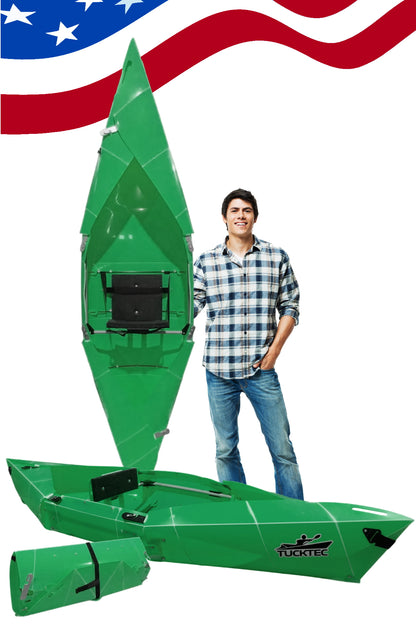 Tucktec Jr. 8 foot Foldable Kayak | Origami - 2 minute assembly | Folding Portable Kayak