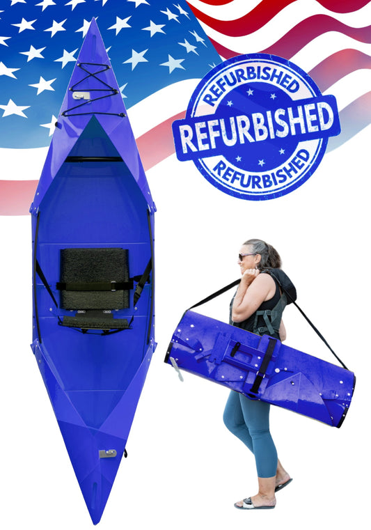 Like New - Tucktec Folding Kayak | Solid Hard-Shell foldable | 2 minute assembly